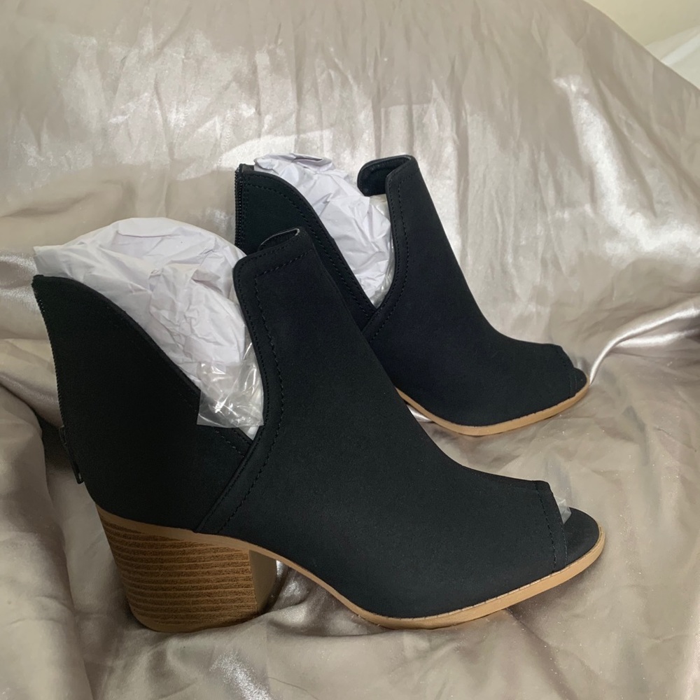 J. Adams Ankle Bootie Peep Toe